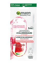 Voorkant verpakking hyalurozuur gezichtsmasker